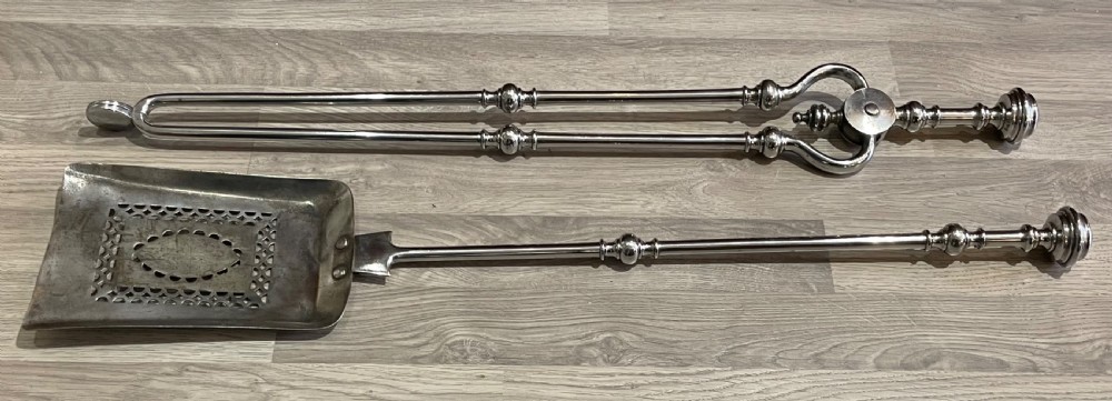 Regency Polished Steel Fire Tools View II