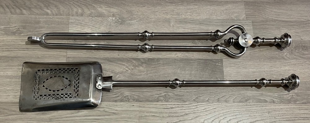 Regency Polished Steel Fire Tools View III