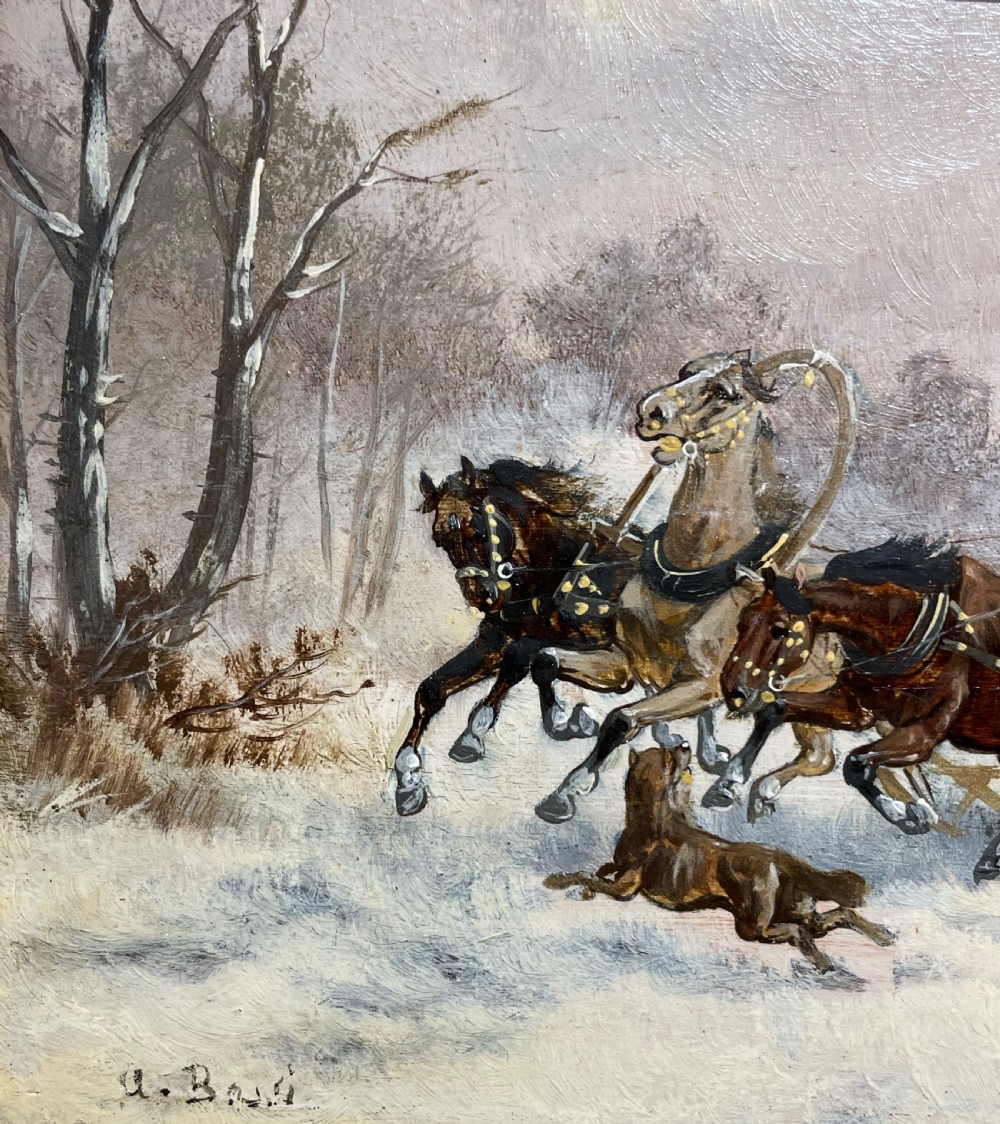 19th Century Oil Painting by A Bossi View IV
