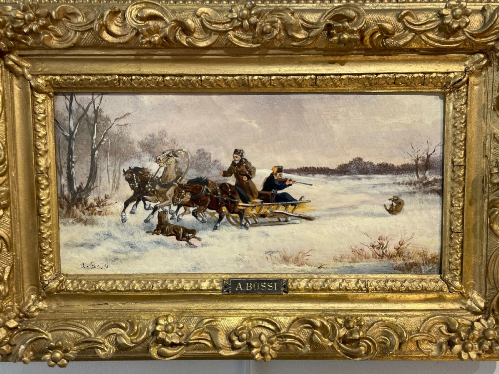 19th Century Oil Painting by A Bossi View V