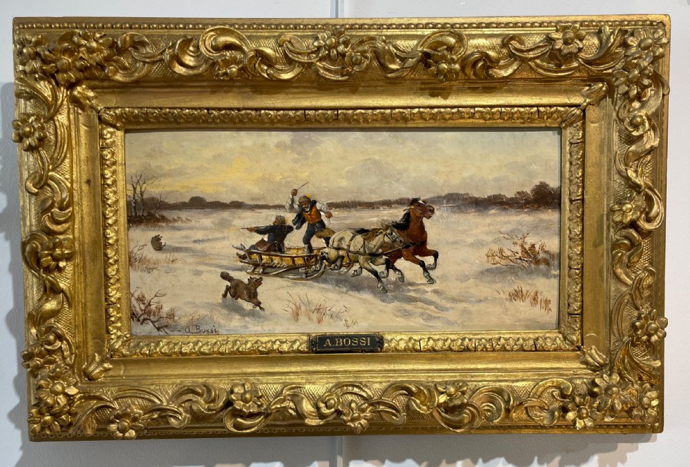 19th Century Oil Painting by A Bossi