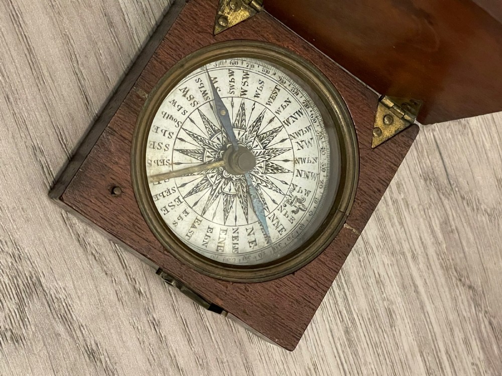 Georgian Rosewood Cased Pocket Compass View IV