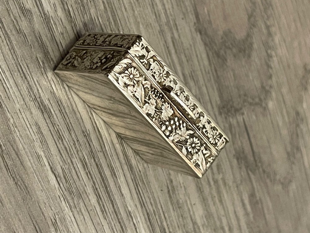 Pretty Solid Silver Pill Box View VI