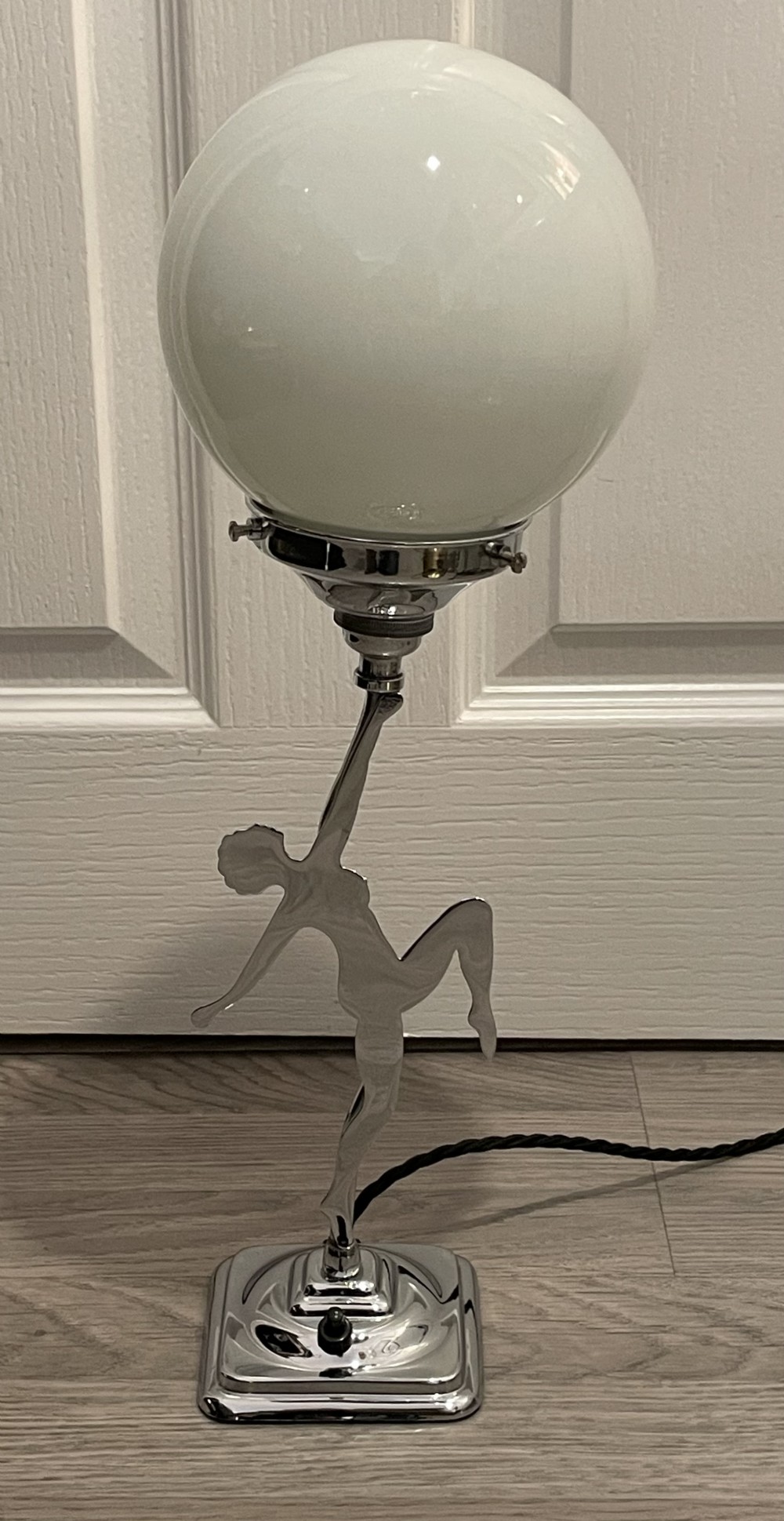 Fabulous Art Deco Chrome Lady Lamp