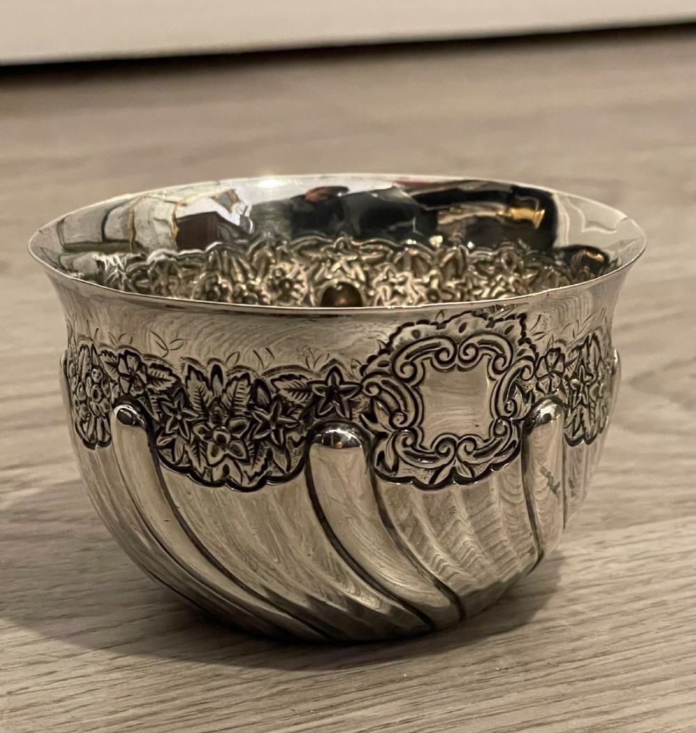 Pretty Victorian Silver Bowl, 1898 View II