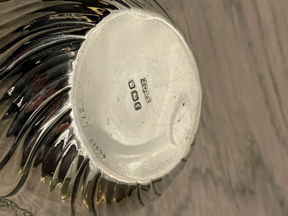Pretty Victorian Silver Bowl, 1898 View IV
