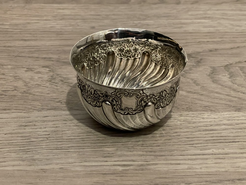 Pretty Victorian Silver Bowl, 1898