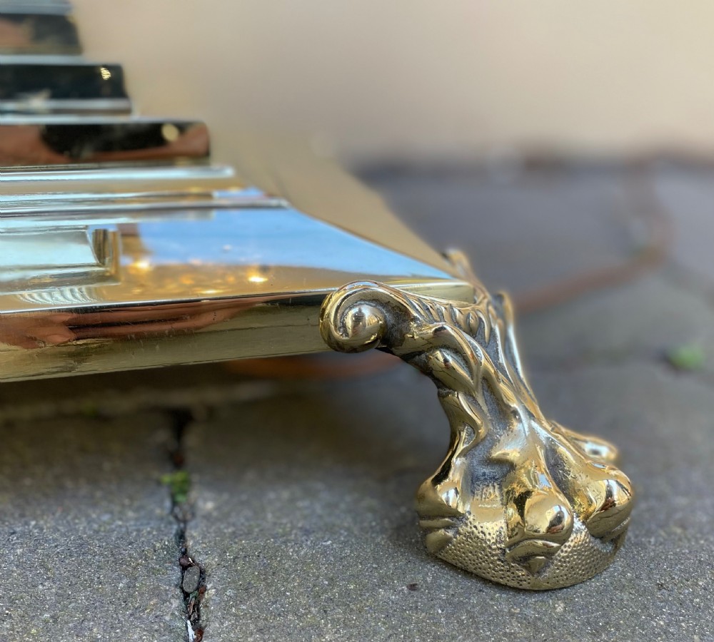 Edwardian Brass Corinthian Column Standard Lamp View VI