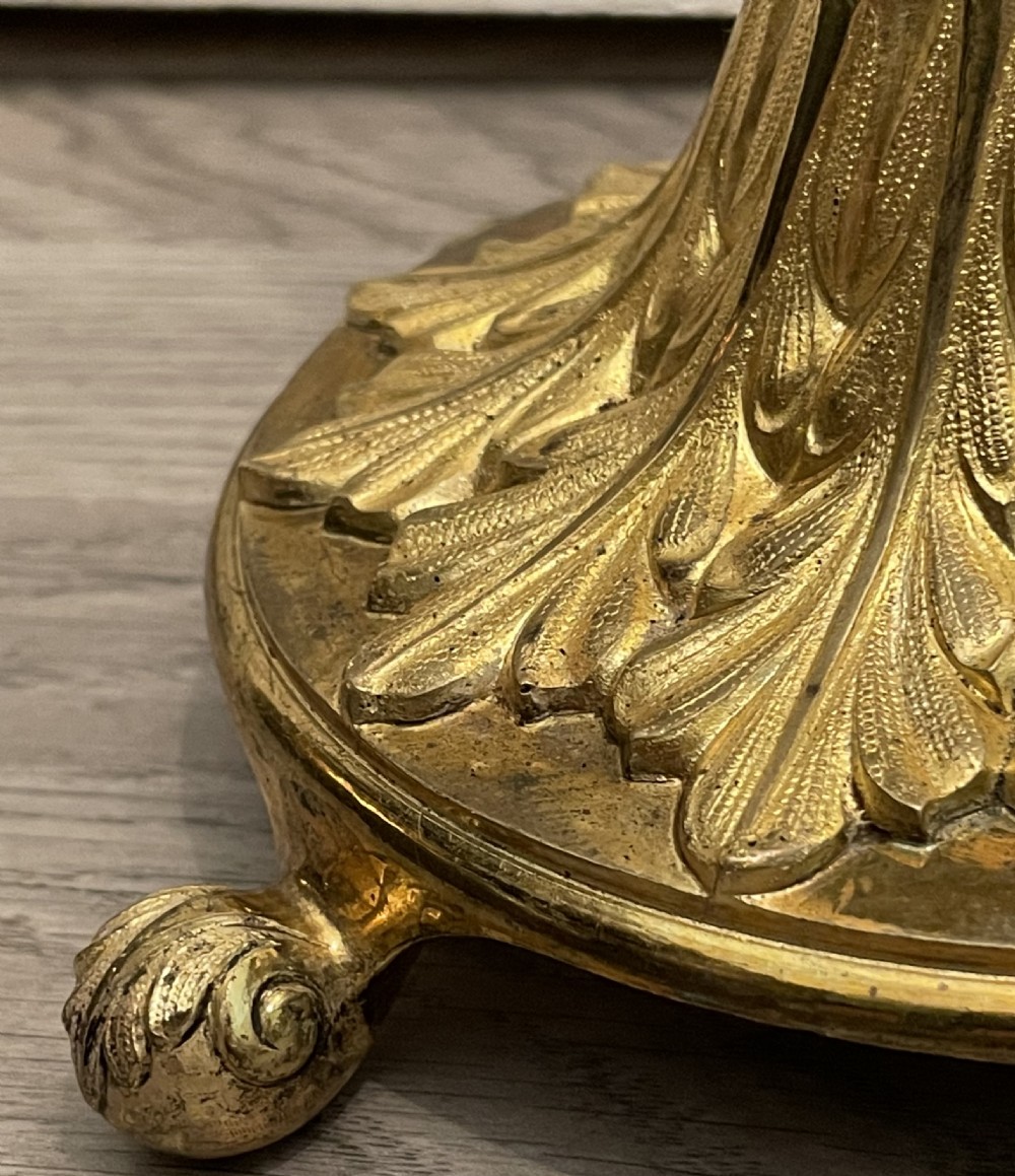 Fantastic Gilt Brass Table Lamp by Osler View III