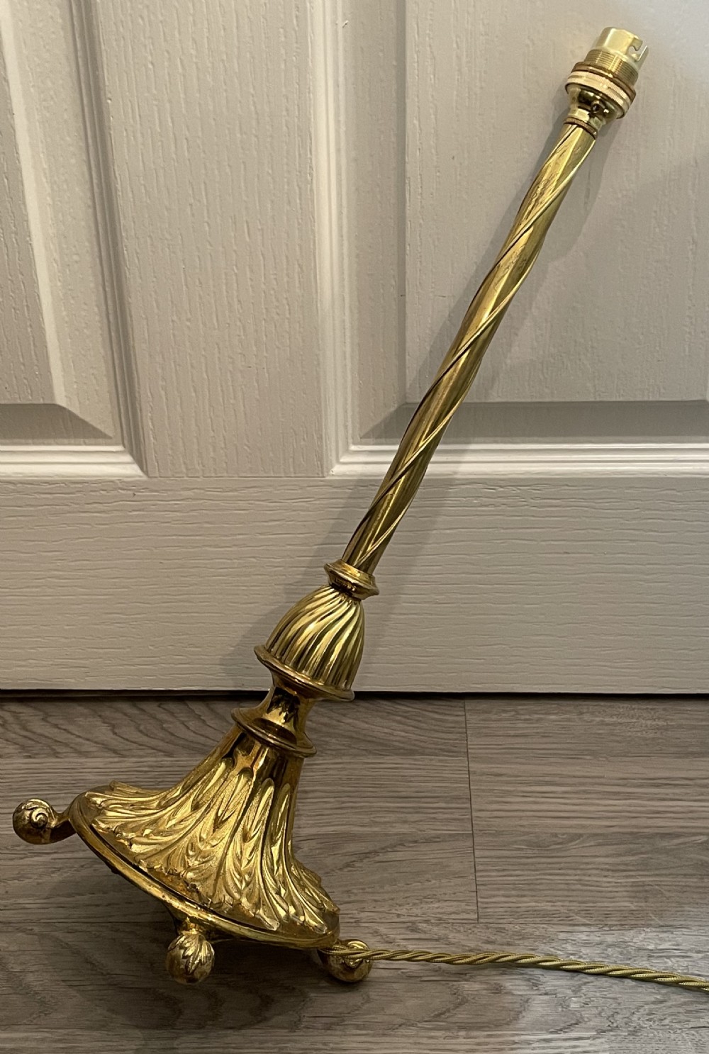 Fantastic Gilt Brass Table Lamp by Osler View VI