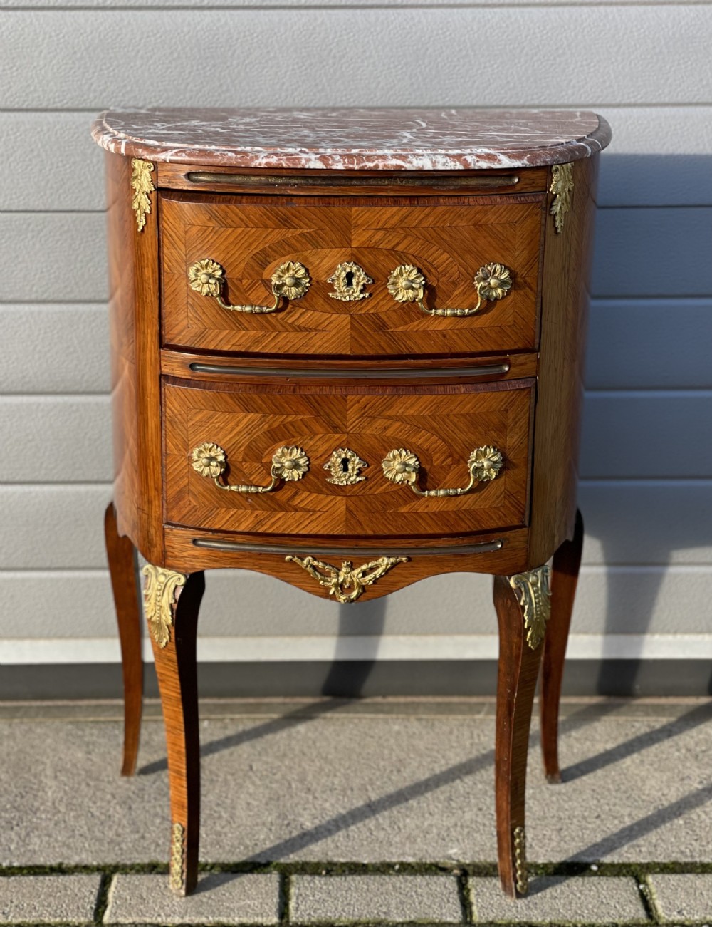 19th Century Louis XIV Style Kingwood Commode Chest Of Drawers