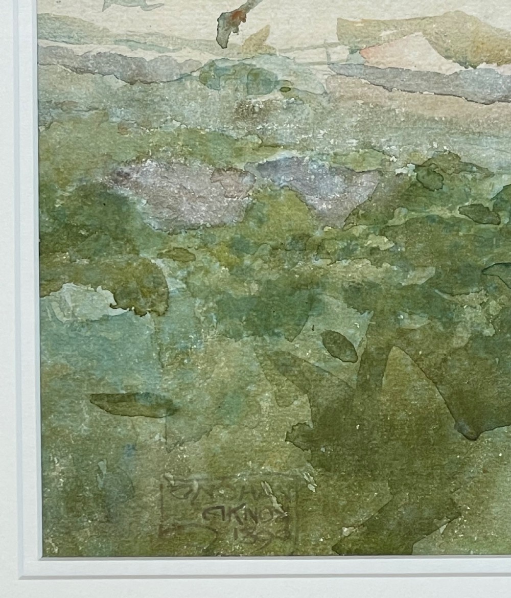 Watercolour Onchan, Isle of Man by Archibald Knox View II