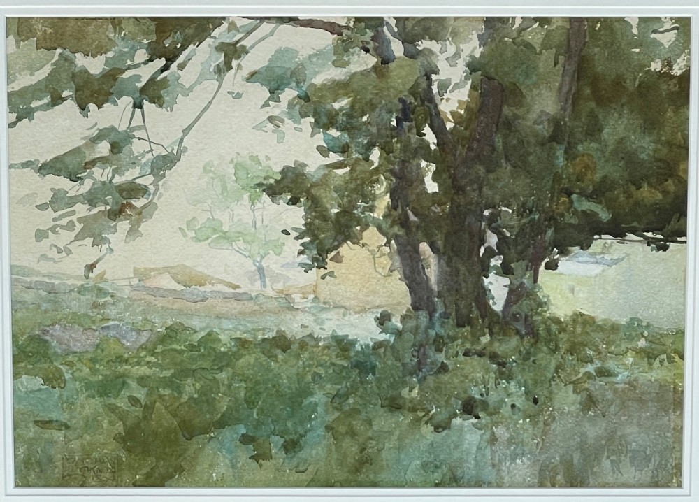 Watercolour Onchan, Isle of Man by Archibald Knox View IV