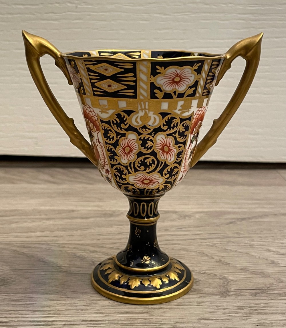 Royal Crown Derby Imari Trophy Cup. c1910