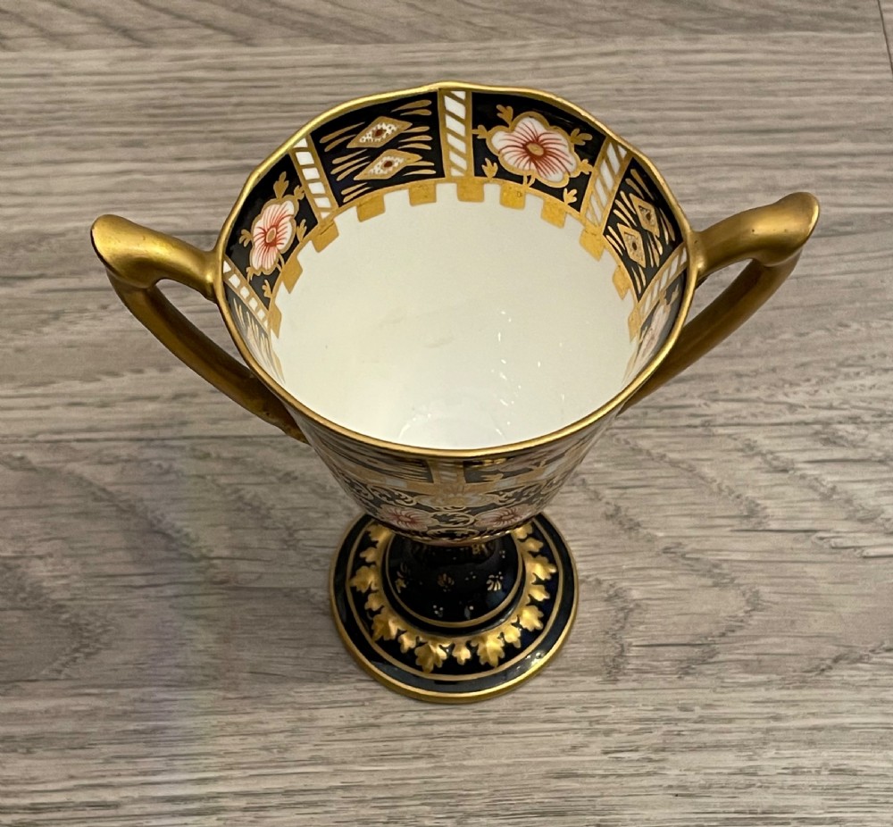 Royal Crown Derby Imari Trophy Cup. c1910 View III