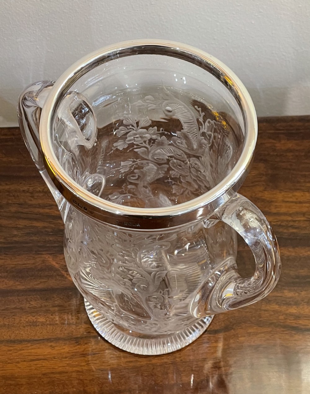 Very Fine Victorian Silver Mounted Vase View III