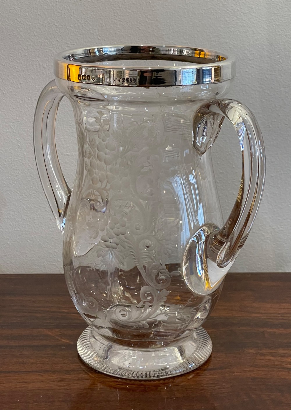Very Fine Victorian Silver Mounted Vase View IV