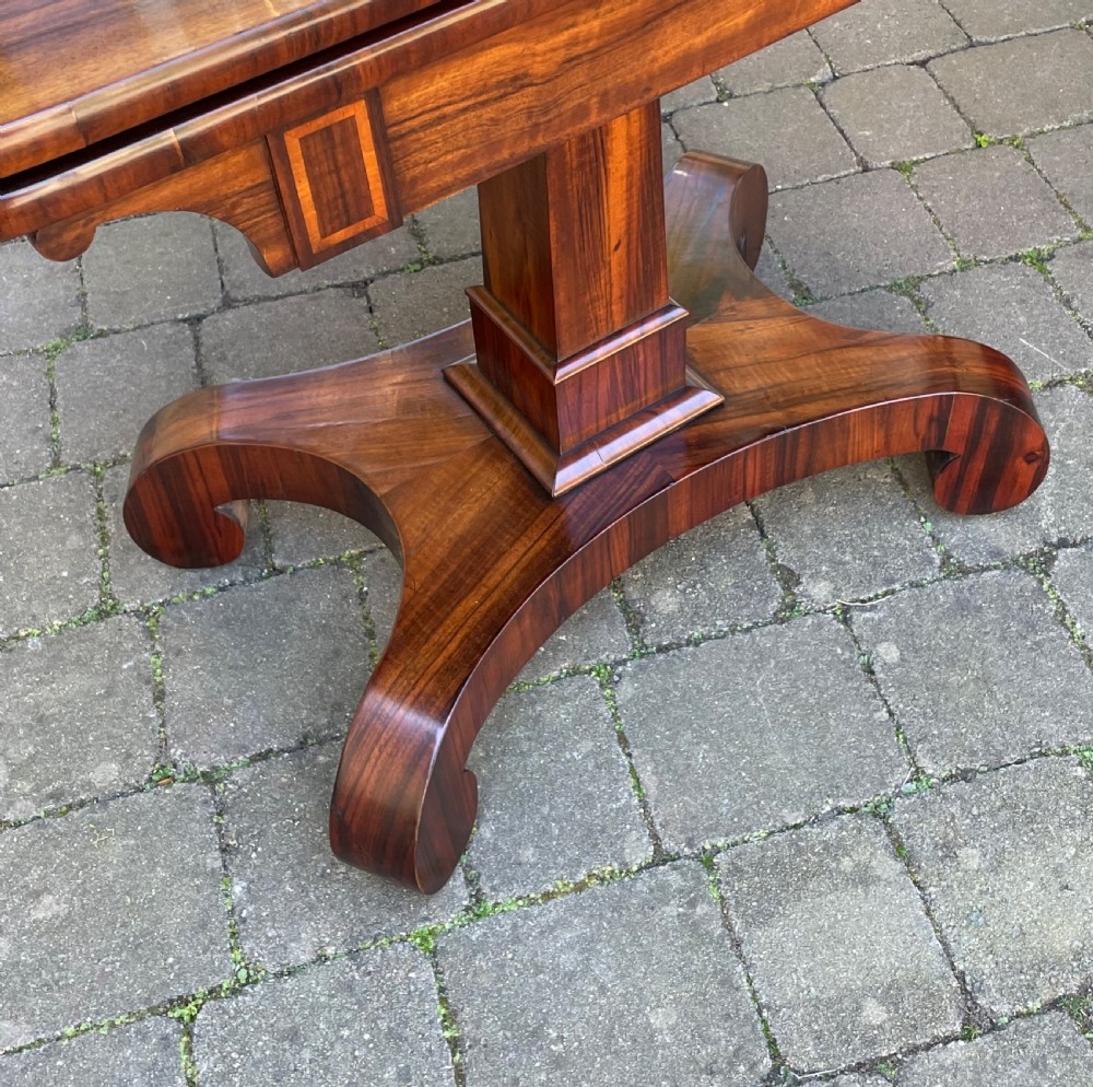 Pair of Regency Gonçalo Alves Tea Tables, With Isle of Man Provenance View VII
