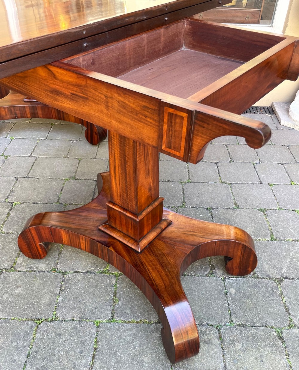 Pair of Regency Gonçalo Alves Tea Tables, With Isle of Man Provenance View IX