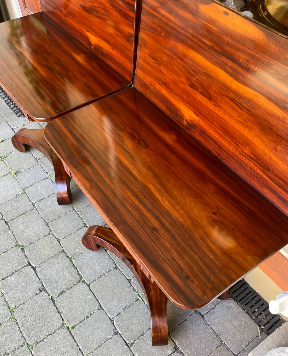 Pair of Regency Gonçalo Alves Tea Tables, With Isle of Man Provenance View XI
