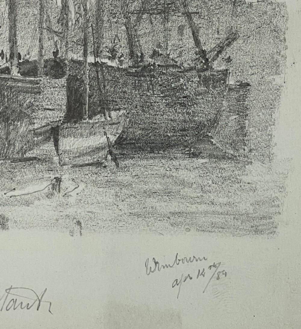 Pencil Sketch Drawing by Archibald Knox (1864 - 1933), Isle of Man  View III