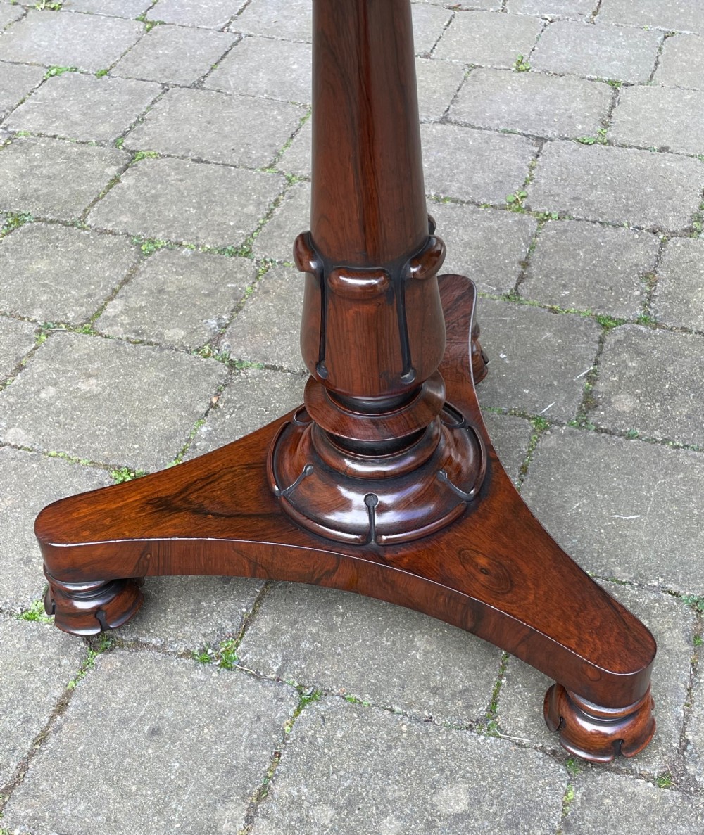 Quality William IV Rosewood Side Table View III
