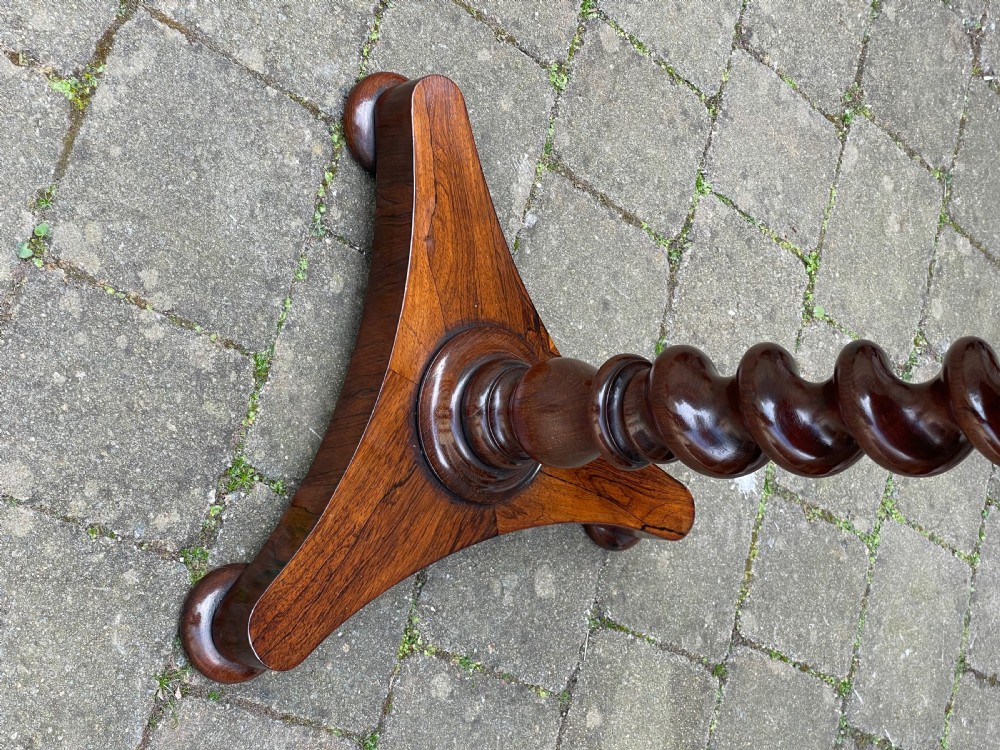 Beautiful Victorian Rosewood Chess Top Table View IV