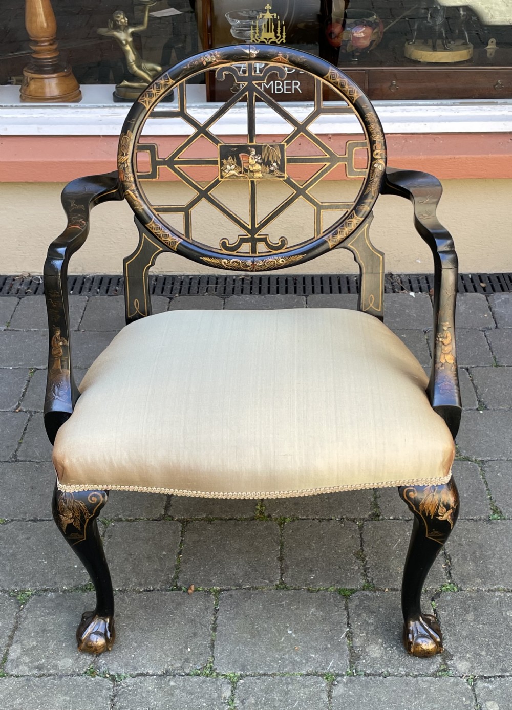 Wonderful Late 19th Century Chinoiserie Chair