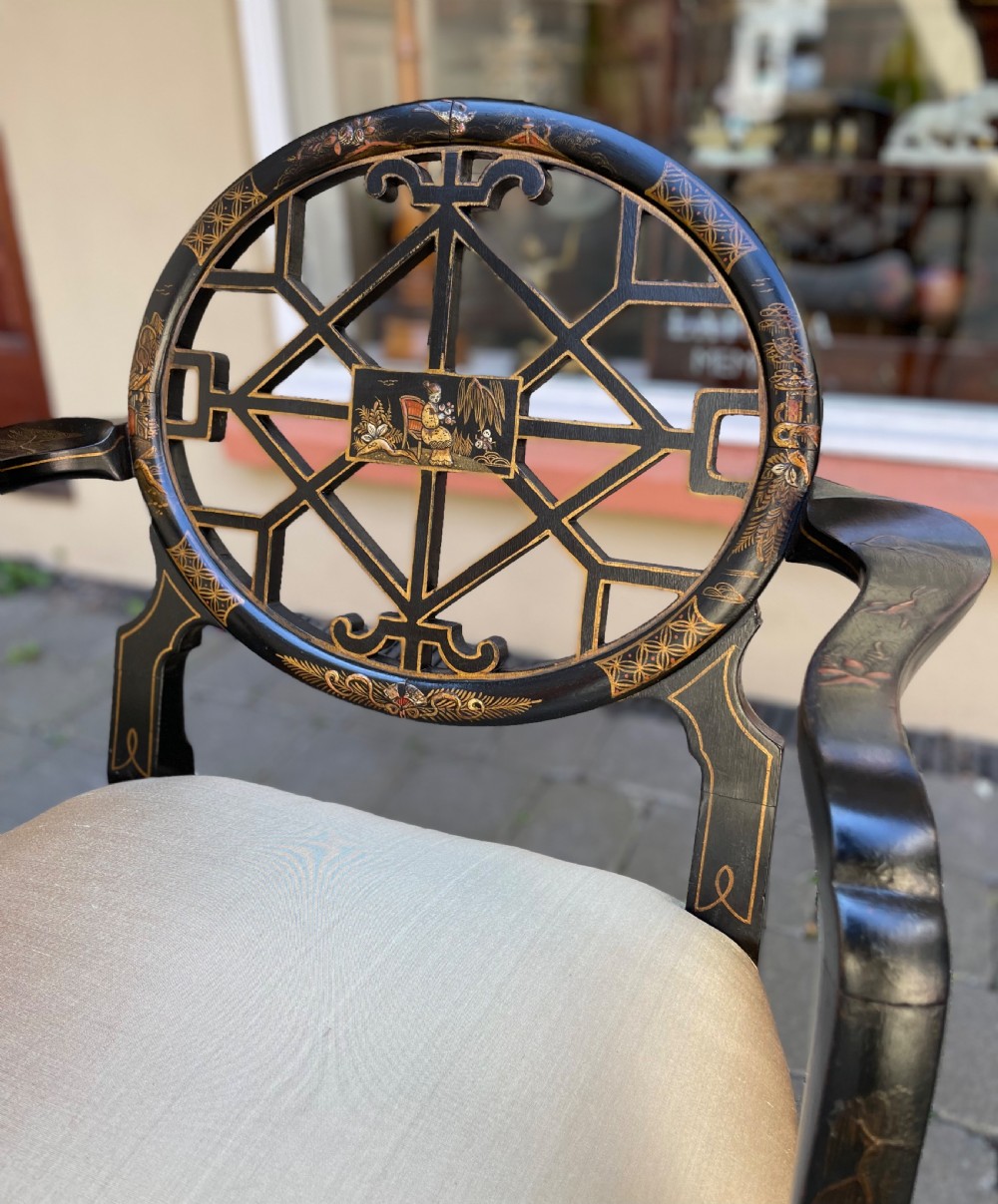 Wonderful Late 19th Century Chinoiserie Chair View II