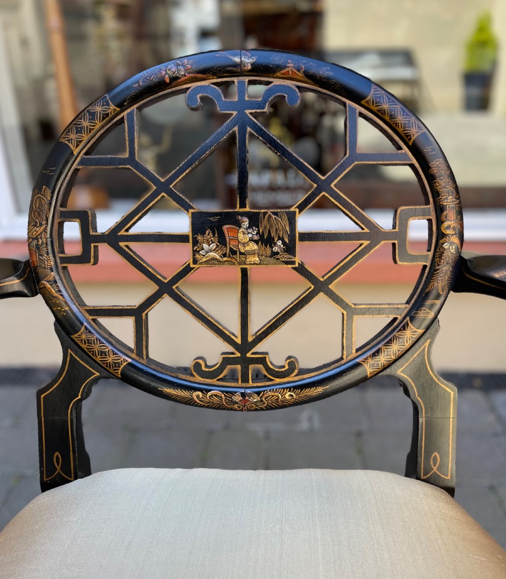 Wonderful Late 19th Century Chinoiserie Chair View III