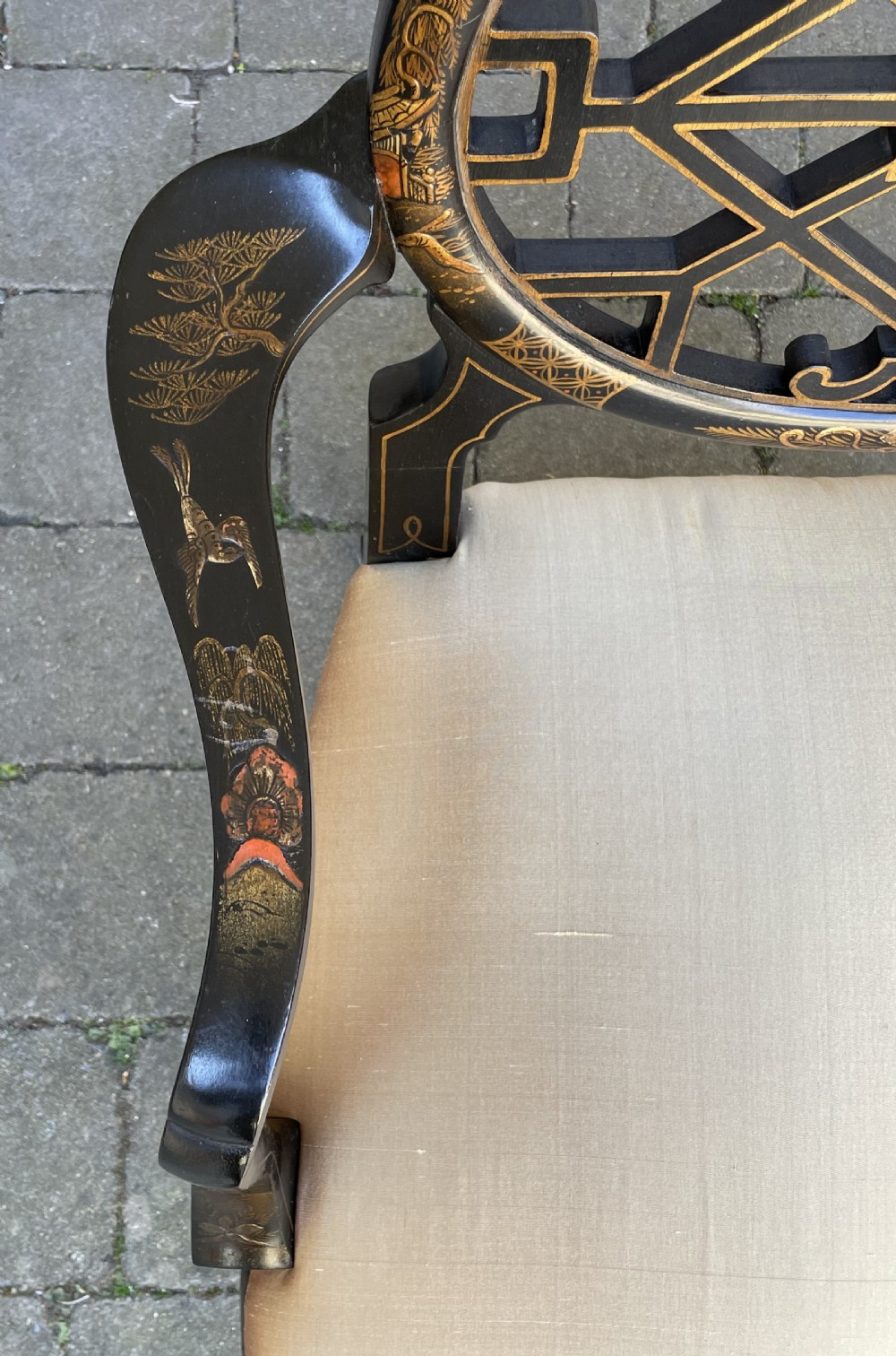 Wonderful Late 19th Century Chinoiserie Chair View IV