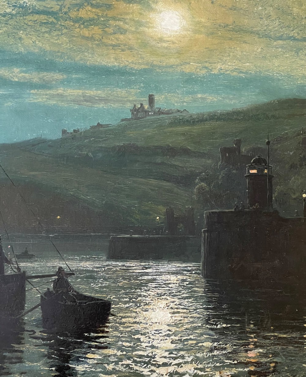 Large Oil Painting of Douglas Harbour, Isle of Man by John Holland  View IV