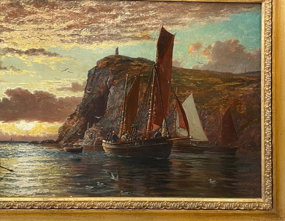 Oil Painting of Port Erin, Isle of Man by John Holland View IV