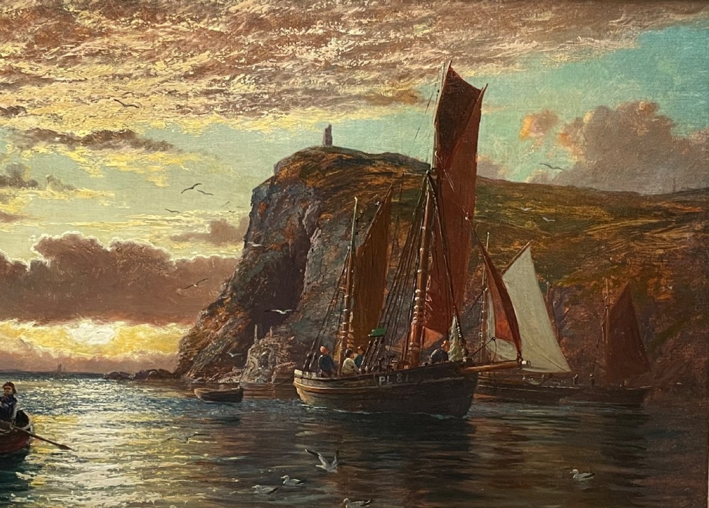 Oil Painting of Port Erin, Isle of Man by John Holland View V