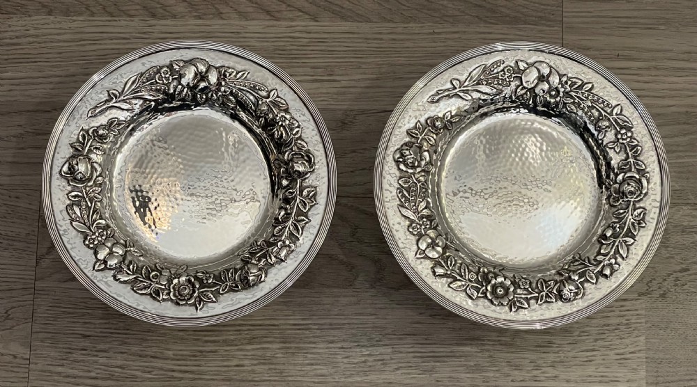 Pair of Scottish Arts & Crafts Silver Tazzas, Glasgow View II