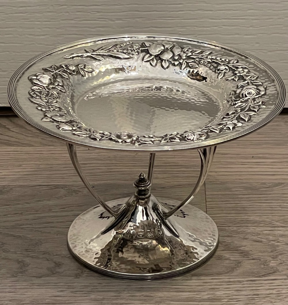Pair of Scottish Arts & Crafts Silver Tazzas, Glasgow View V