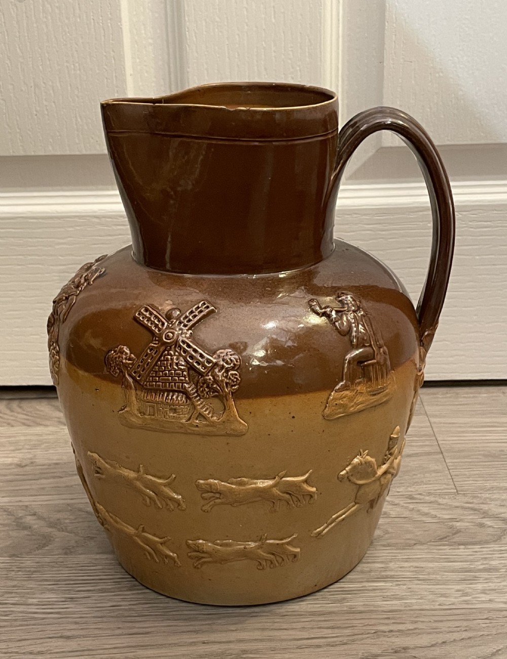 Very Large Doulton Lambeth Stoneware Jug
