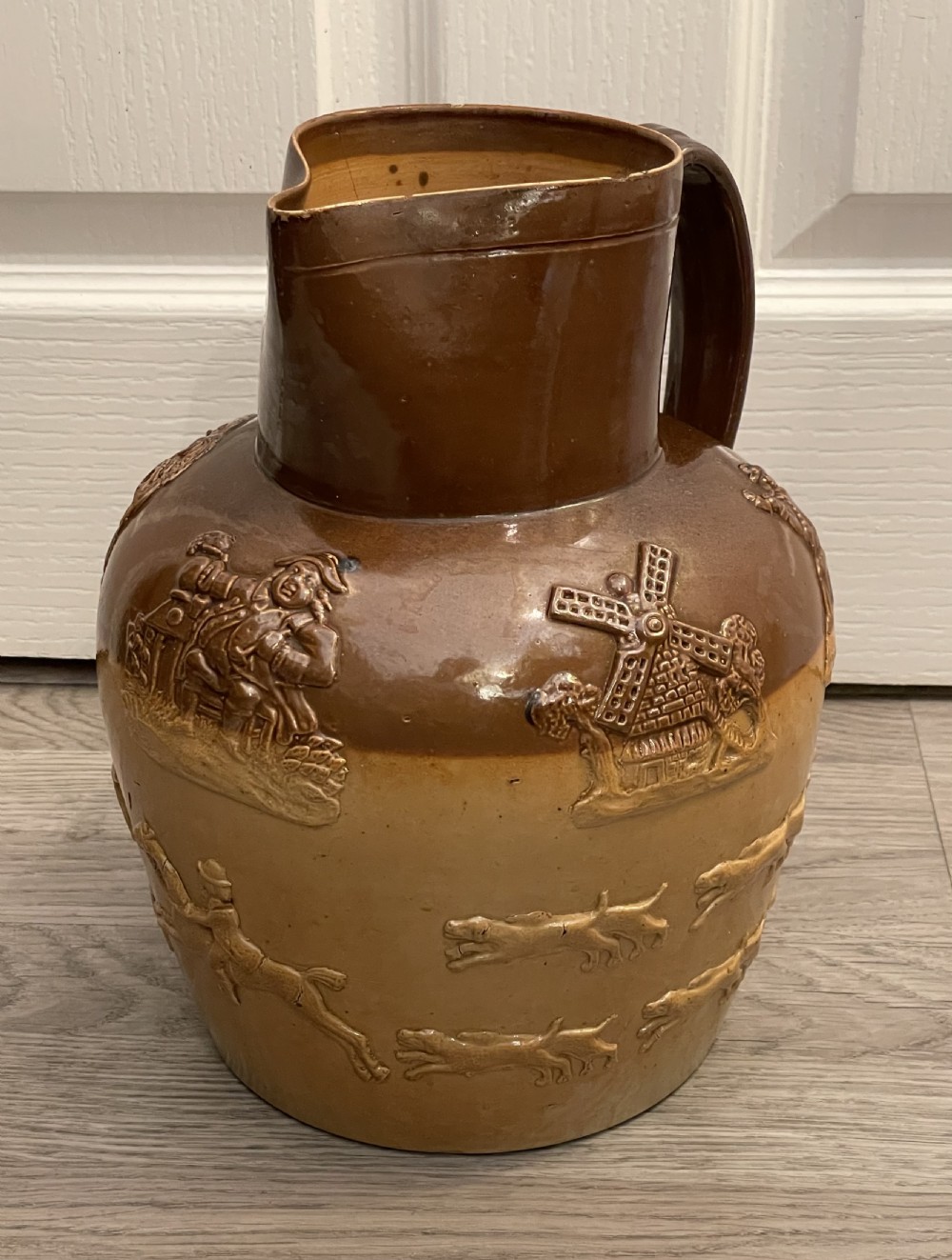 Very Large Doulton Lambeth Stoneware Jug View II