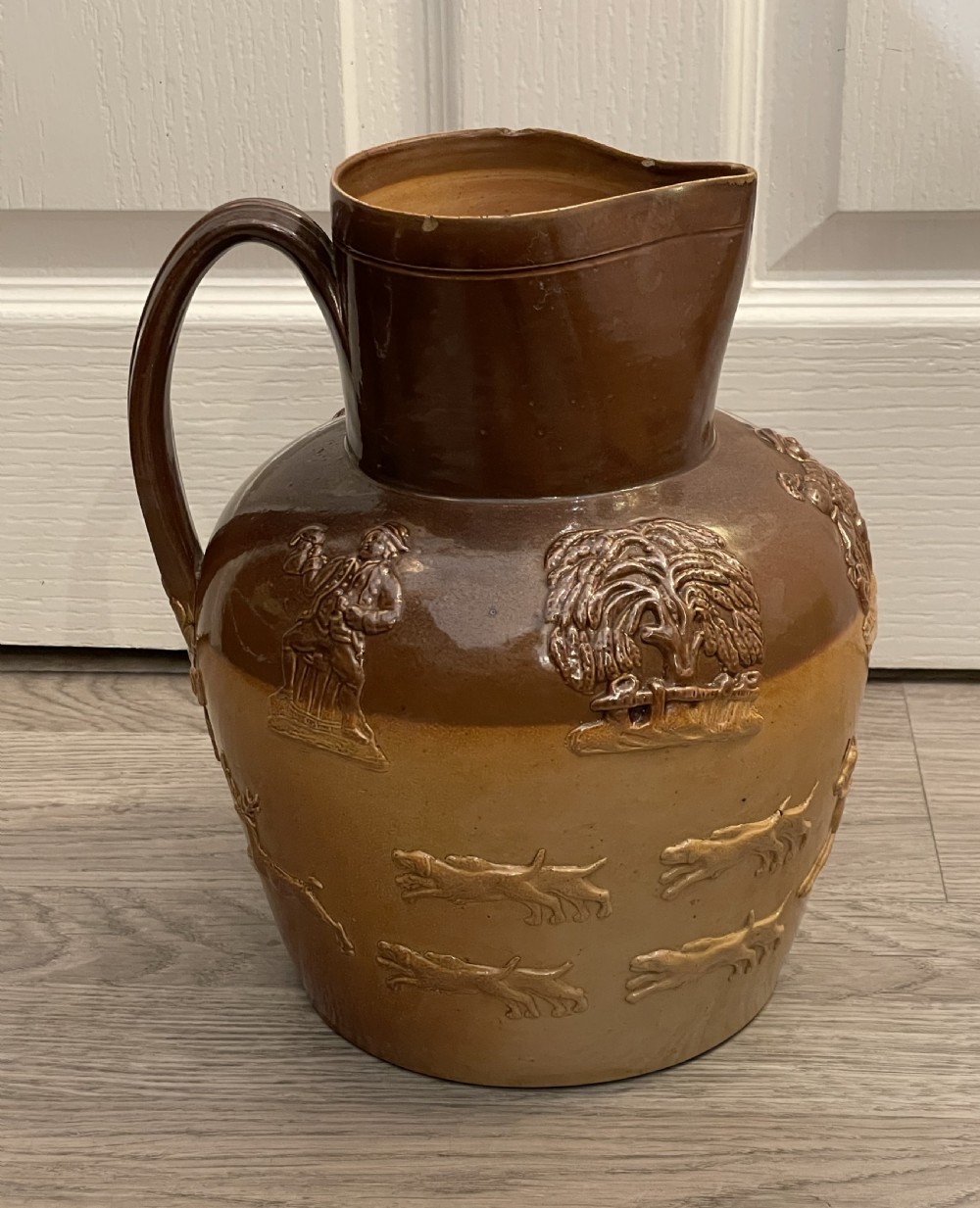 Very Large Doulton Lambeth Stoneware Jug View III