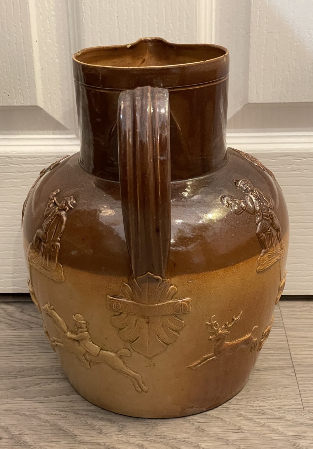 Very Large Doulton Lambeth Stoneware Jug View V