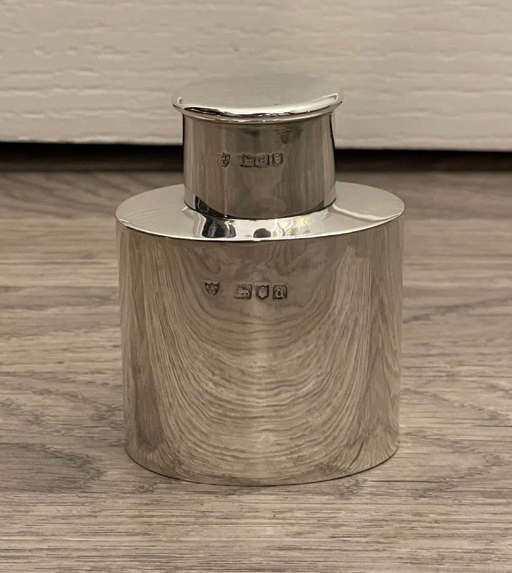 Victorian Solid Silver Tea Caddy, 1899