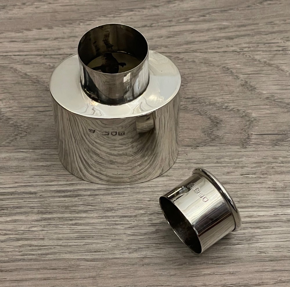 Victorian Solid Silver Tea Caddy, 1899 View IV