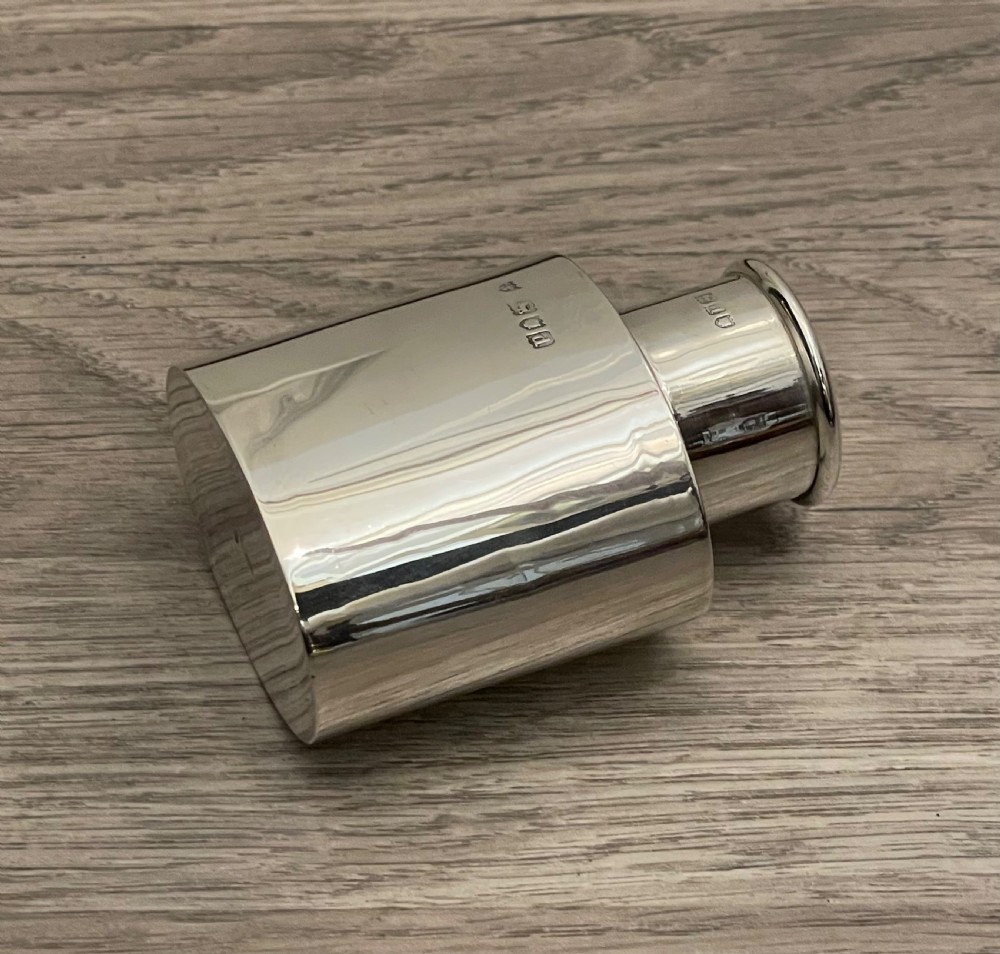 Victorian Solid Silver Tea Caddy, 1899 View V