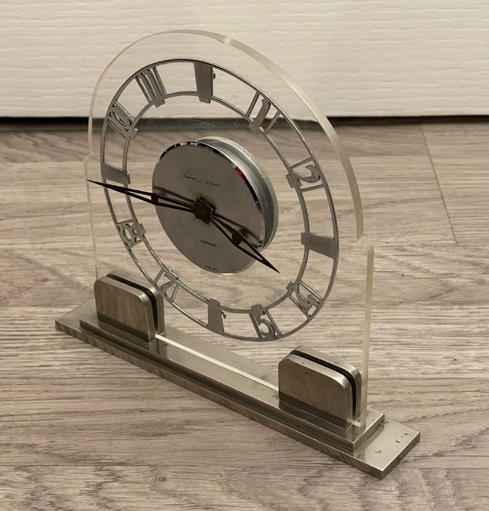 Art Deco Garrard Le Coultre Mantel Clock View VI