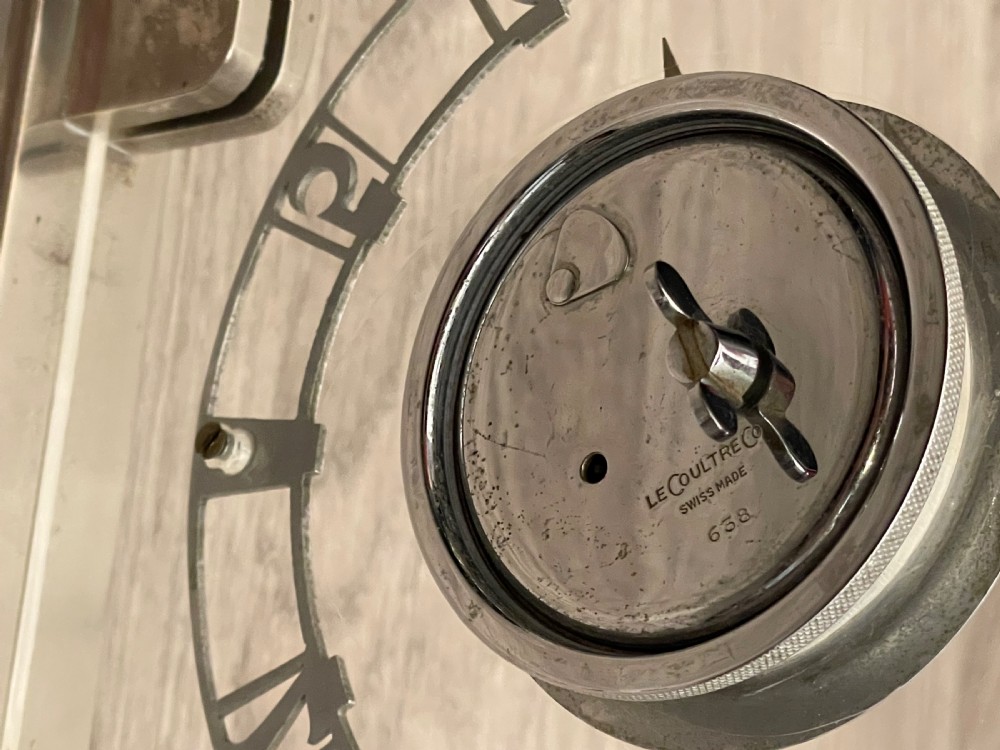 Art Deco Garrard Le Coultre Mantel Clock View IX