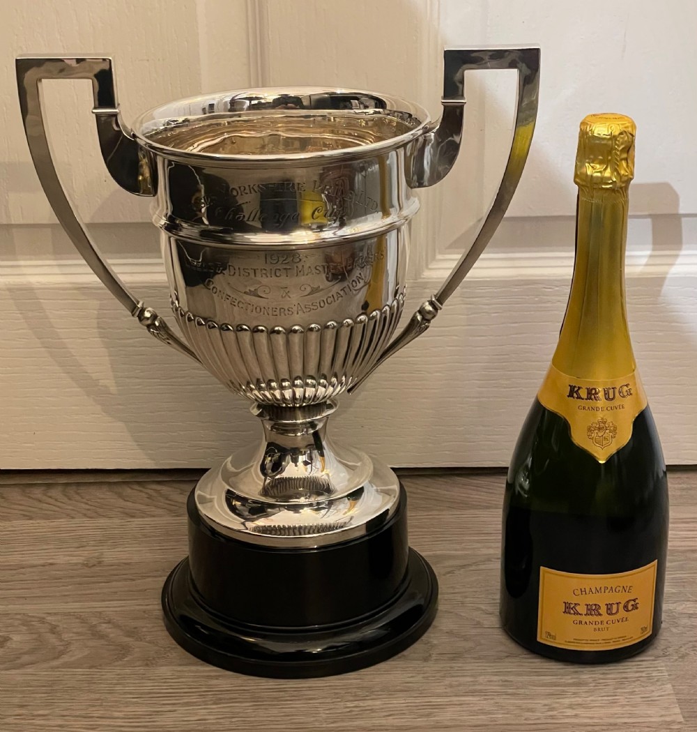 Large George V Solid Silver Trophy Cup With Original Case View VII