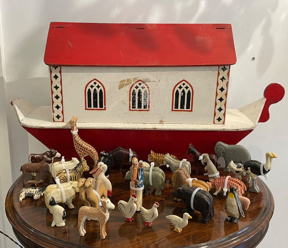 Early 20th Century Noah’s Ark with Animals View II