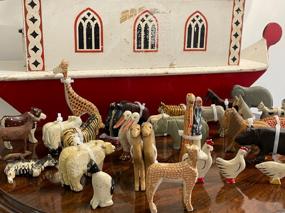 Early 20th Century Noah’s Ark with Animals View V