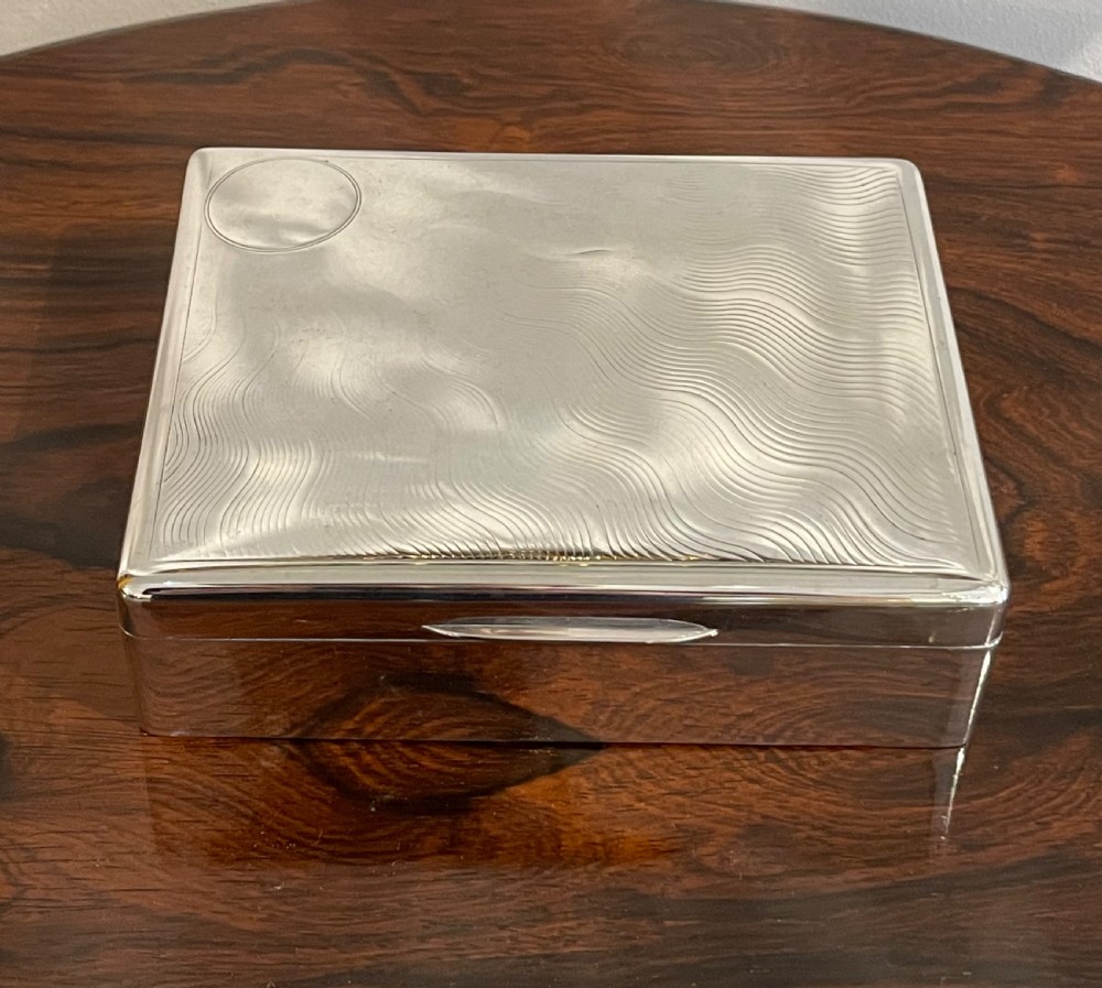 Large George V Solid Silver Table Box by Sampson Mordan View II