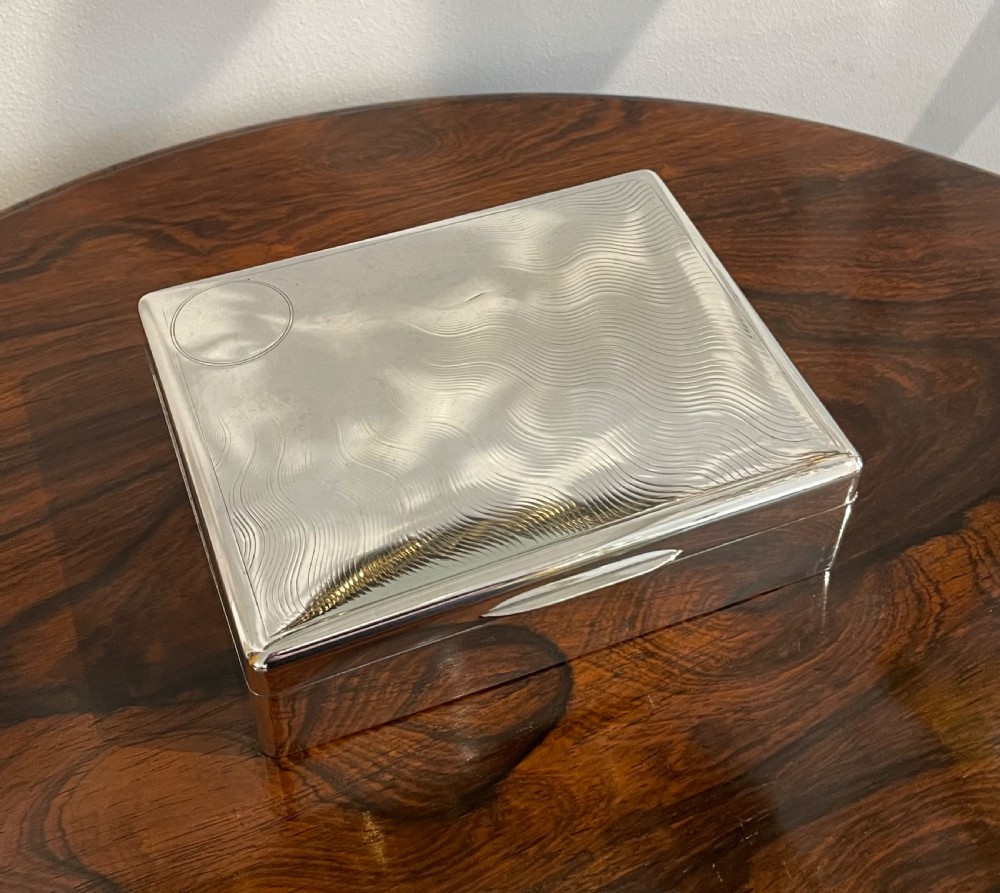 Large George V Solid Silver Table Box by Sampson Mordan View III